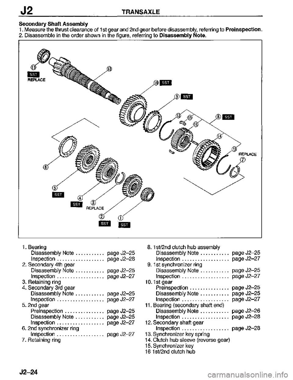 MAZDA MX-3 1995  Workshop Manual 