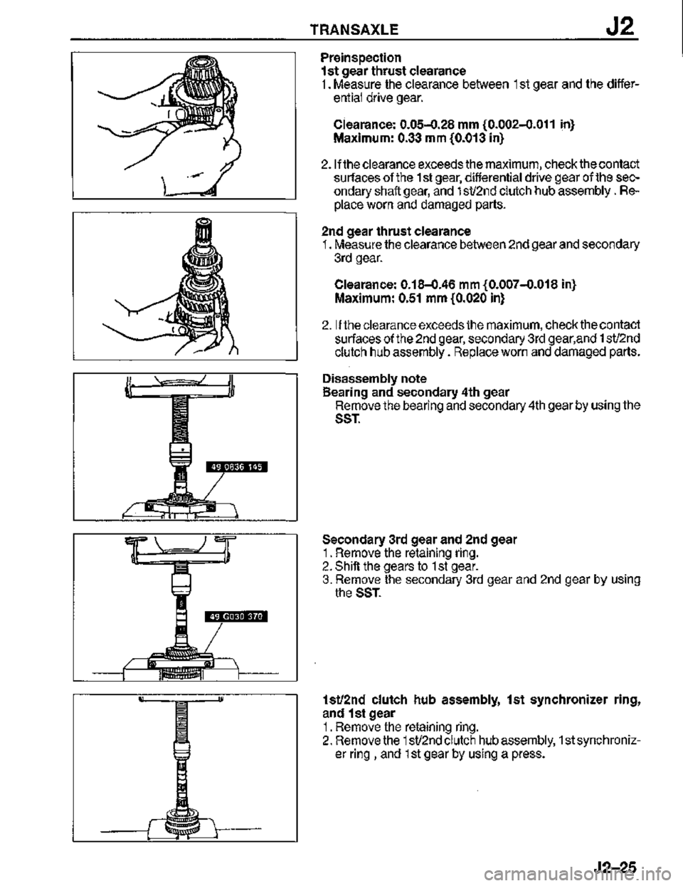 MAZDA MX-3 1995  Workshop Manual 