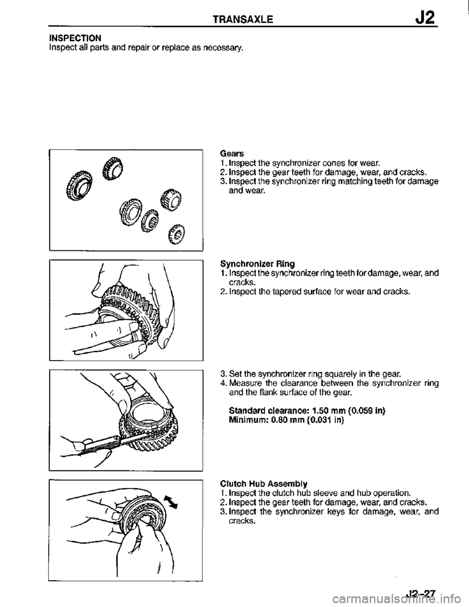 MAZDA MX-3 1995  Workshop Manual 