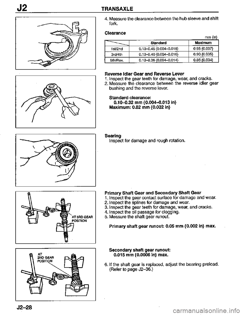 MAZDA MX-3 1995  Workshop Manual 