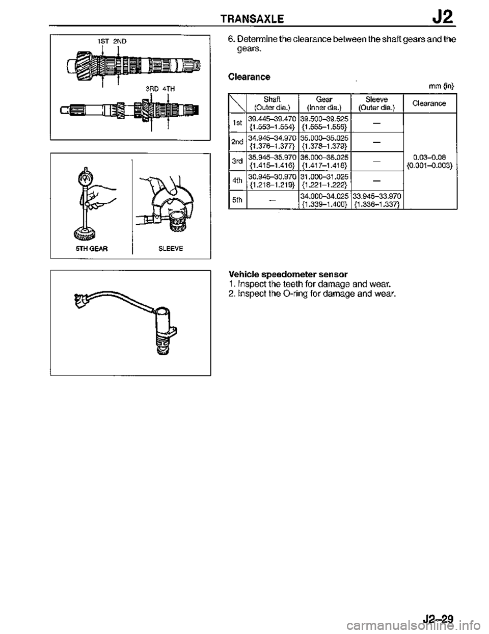 MAZDA MX-3 1995  Workshop Manual 