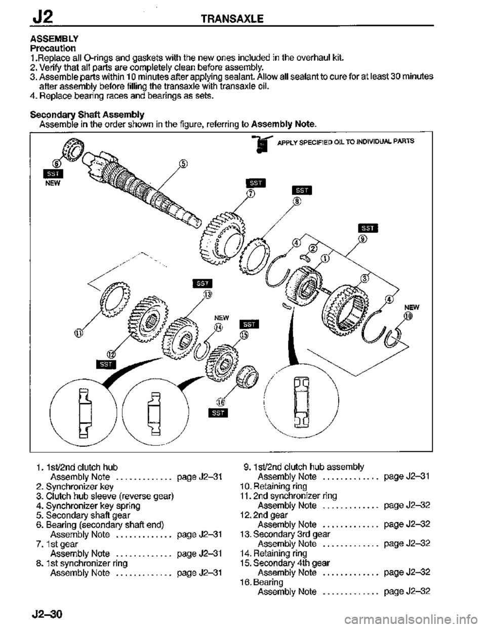 MAZDA MX-3 1995  Workshop Manual 