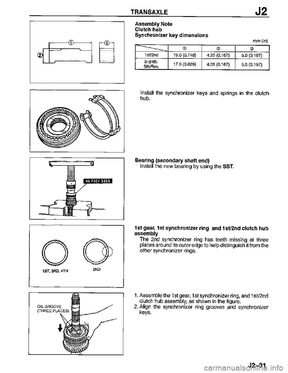 MAZDA MX-3 1995  Workshop Manual 