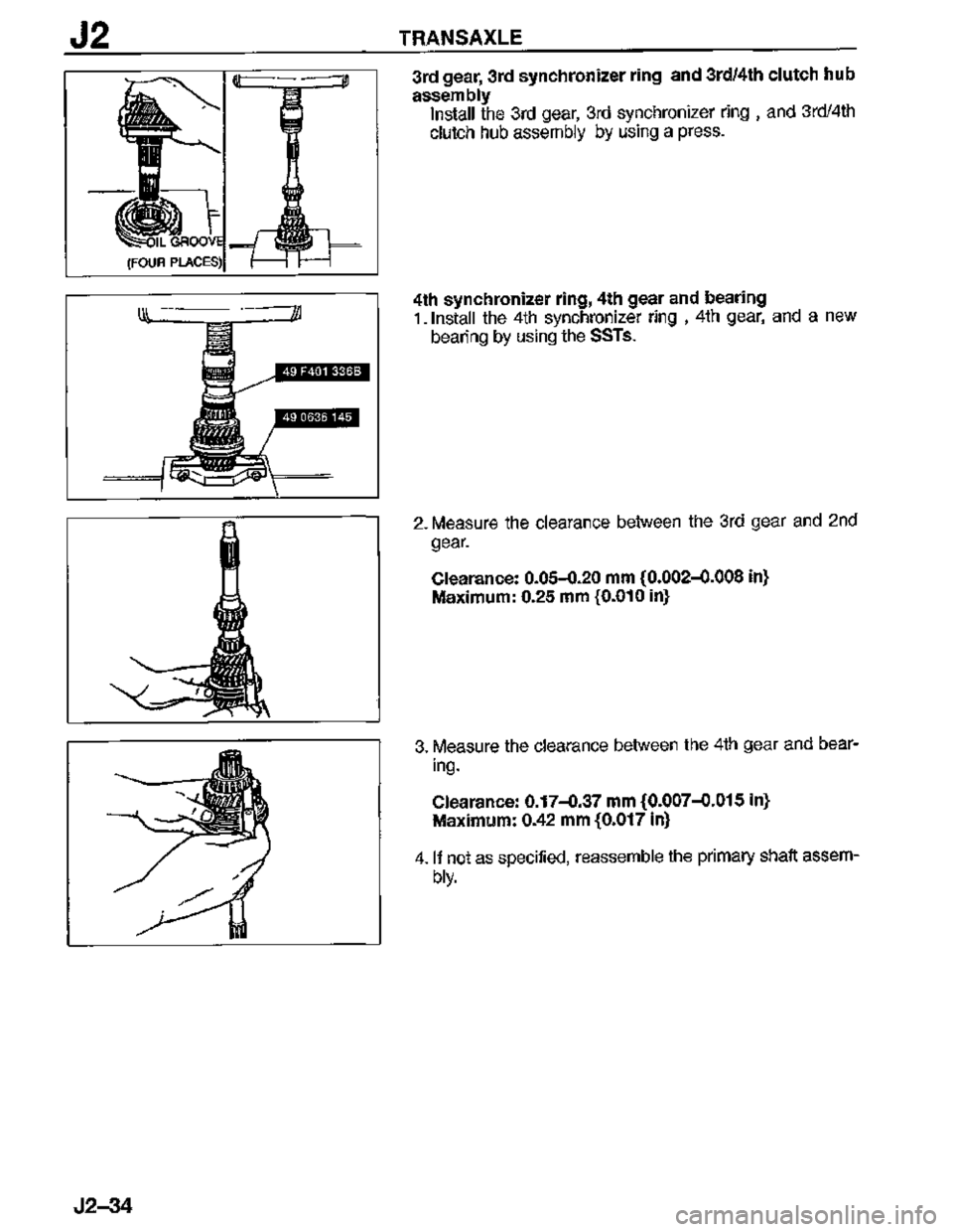 MAZDA MX-3 1995  Workshop Manual 