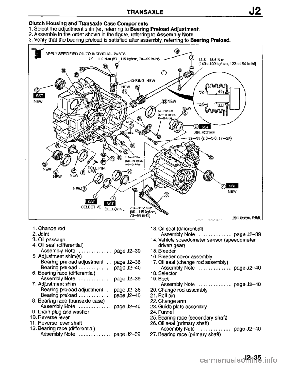 MAZDA MX-3 1995  Workshop Manual 