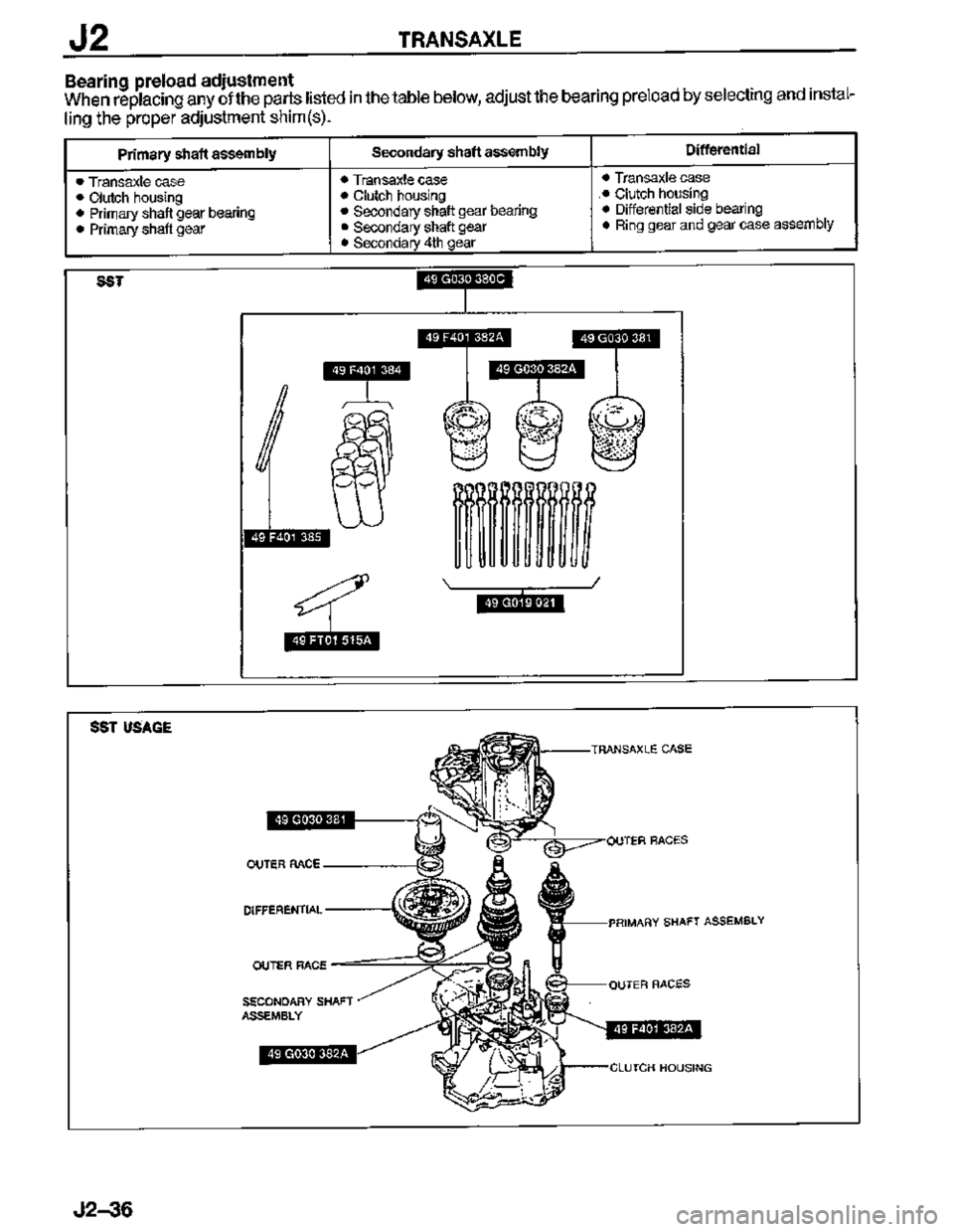 MAZDA MX-3 1995  Workshop Manual 