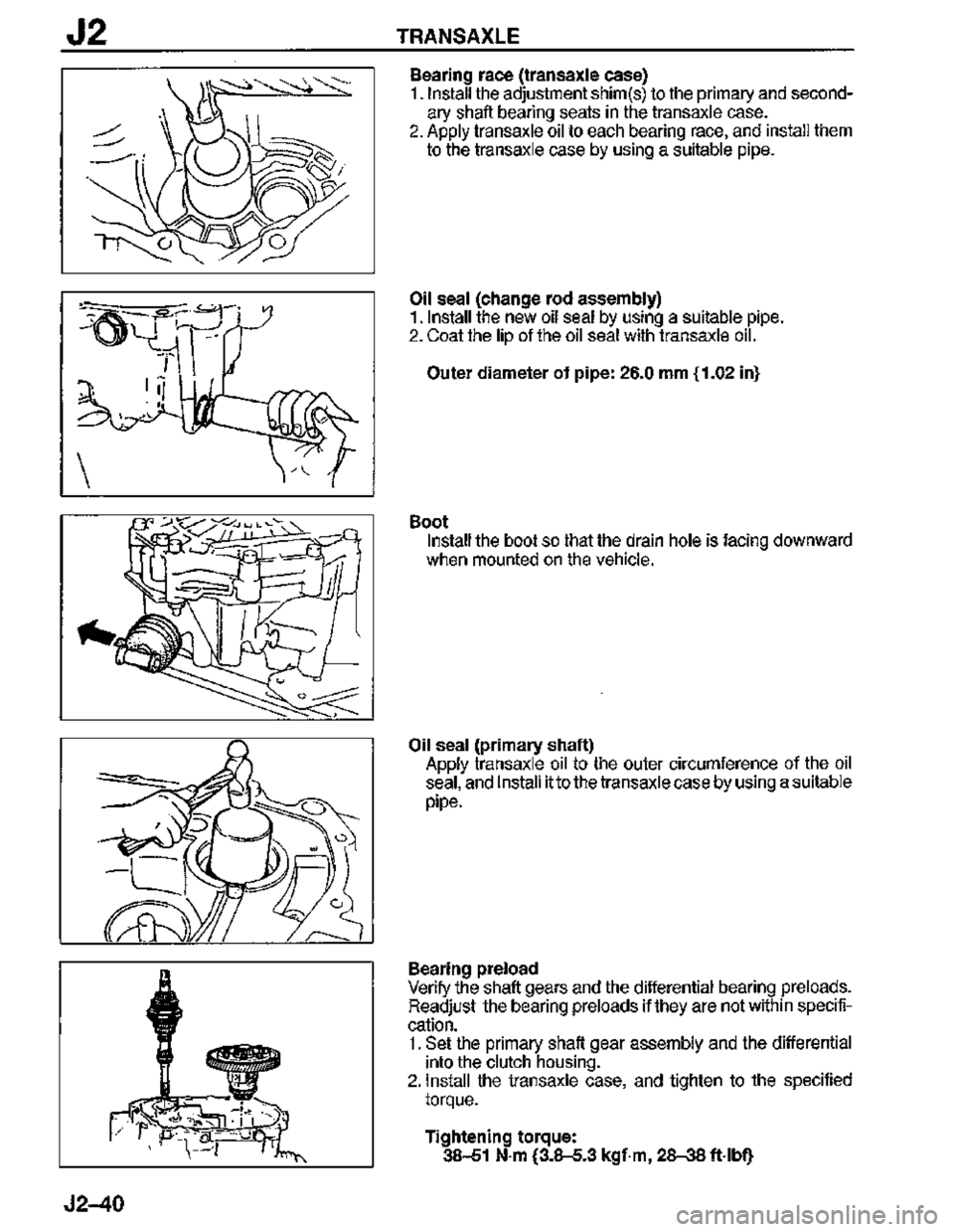 MAZDA MX-3 1995  Workshop Manual 