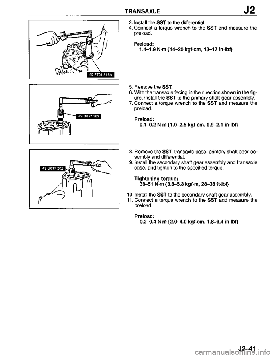 MAZDA MX-3 1995  Workshop Manual 