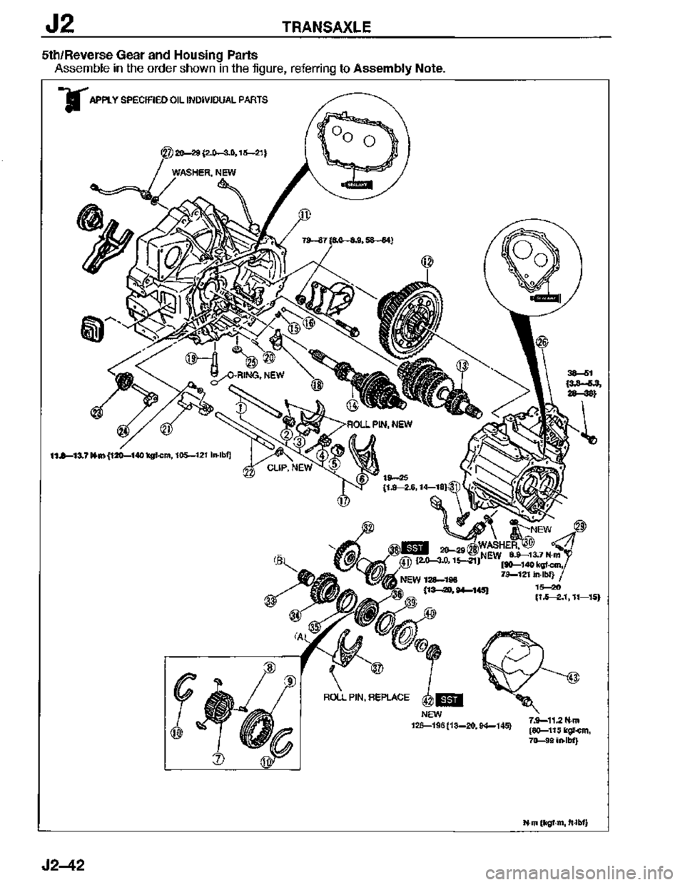 MAZDA MX-3 1995  Workshop Manual 