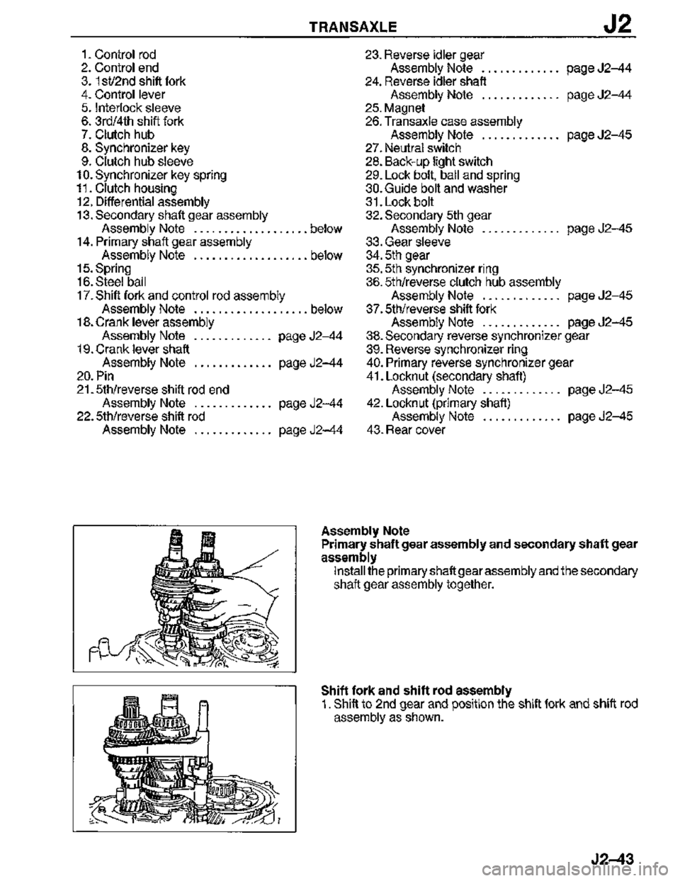 MAZDA MX-3 1995  Workshop Manual 