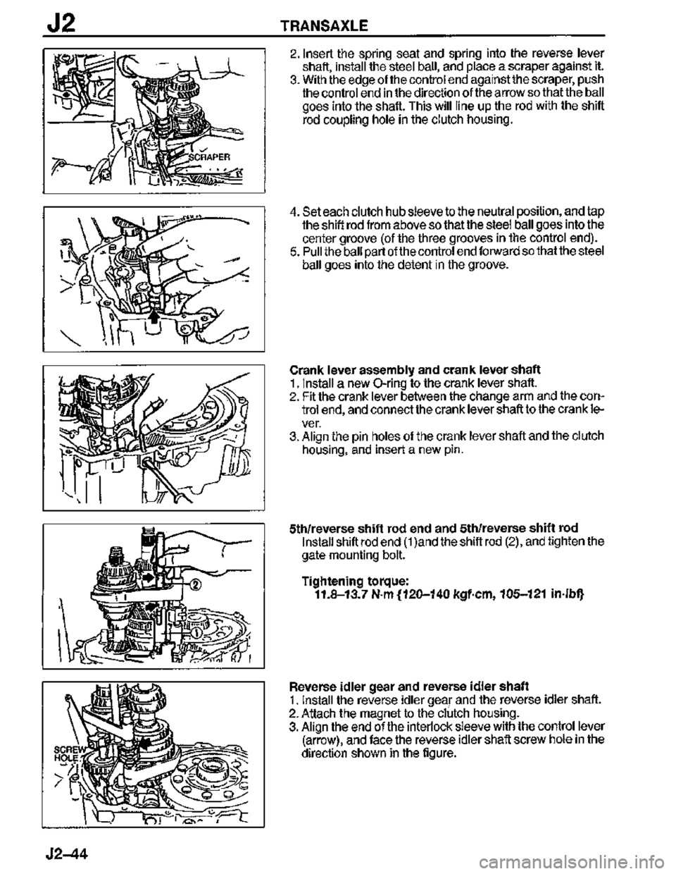 MAZDA MX-3 1995  Workshop Manual 