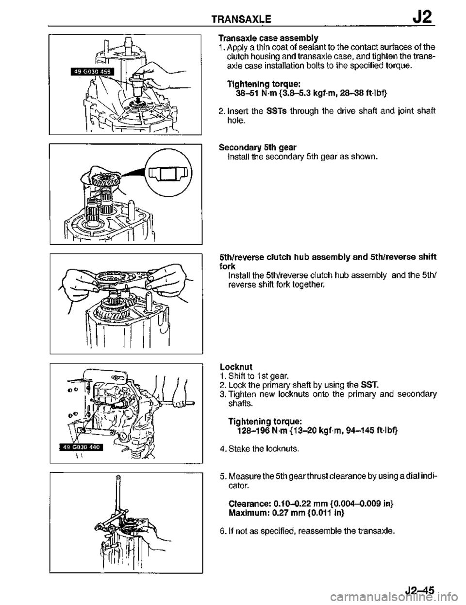 MAZDA MX-3 1995  Workshop Manual 