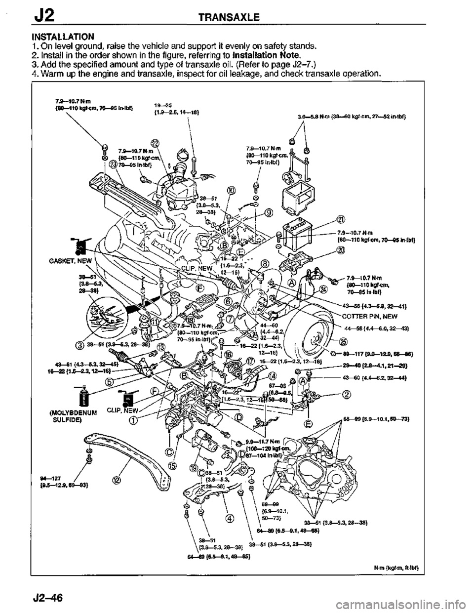 MAZDA MX-3 1995  Workshop Manual 
