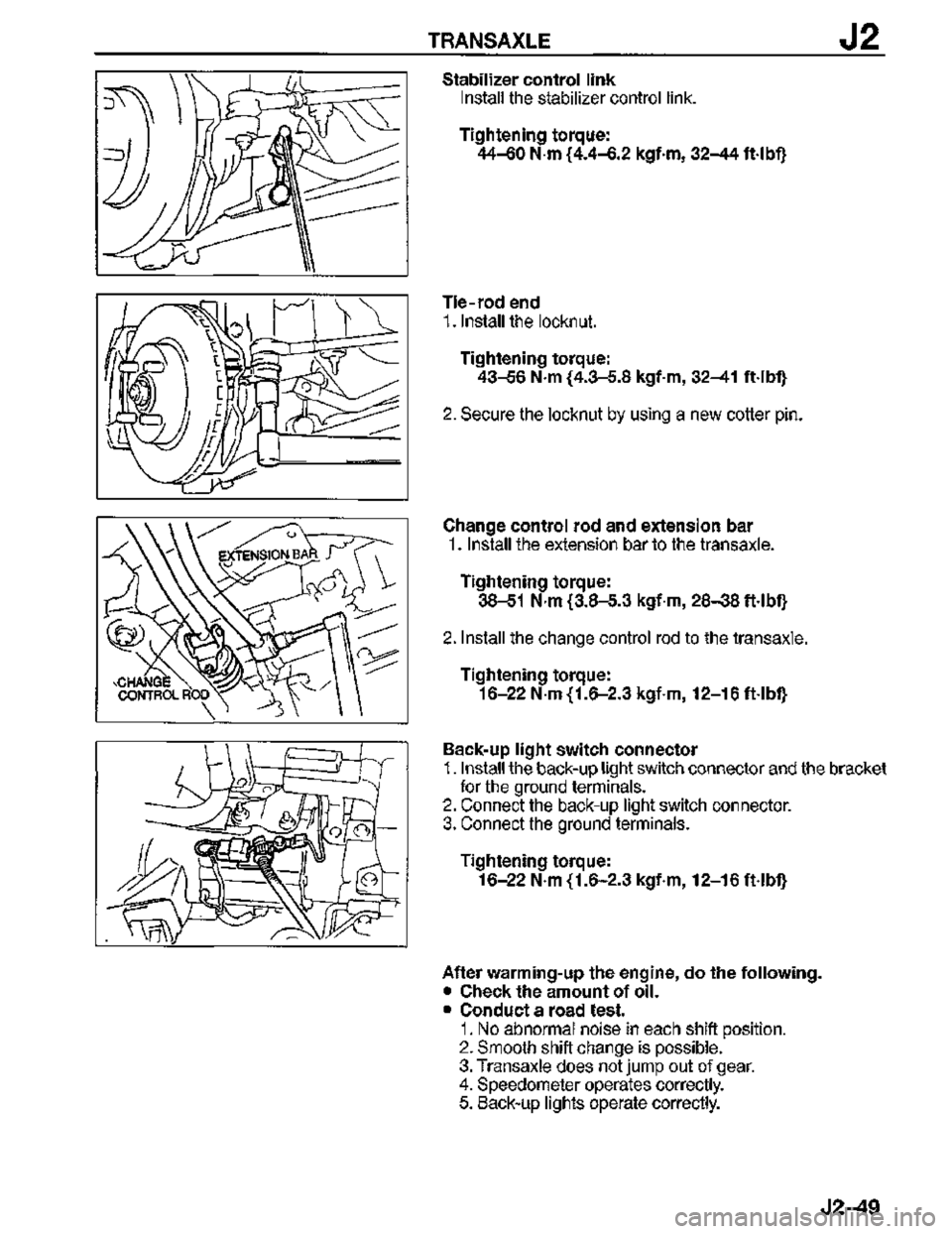 MAZDA MX-3 1995  Workshop Manual 