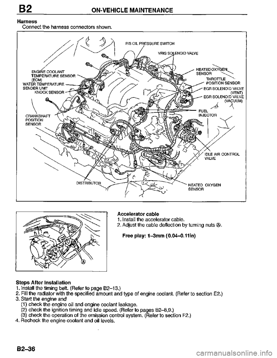 MAZDA MX-3 1995  Workshop Manual 