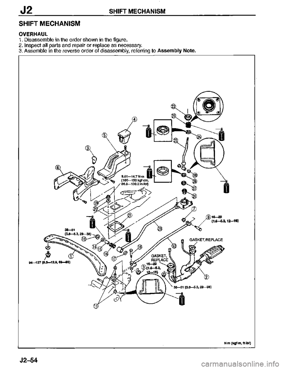 MAZDA MX-3 1995  Workshop Manual 