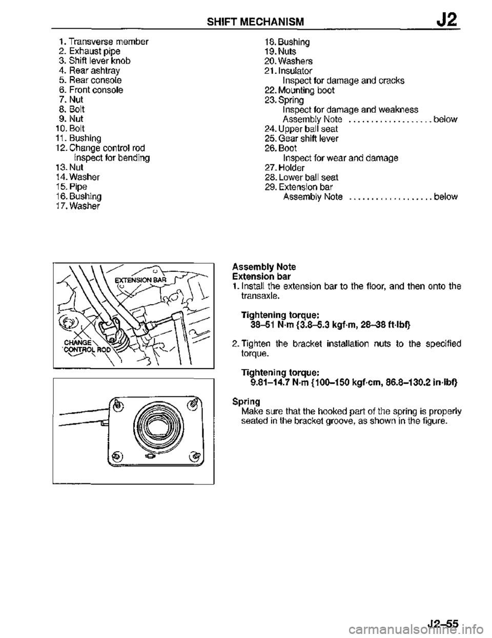 MAZDA MX-3 1995  Workshop Manual 