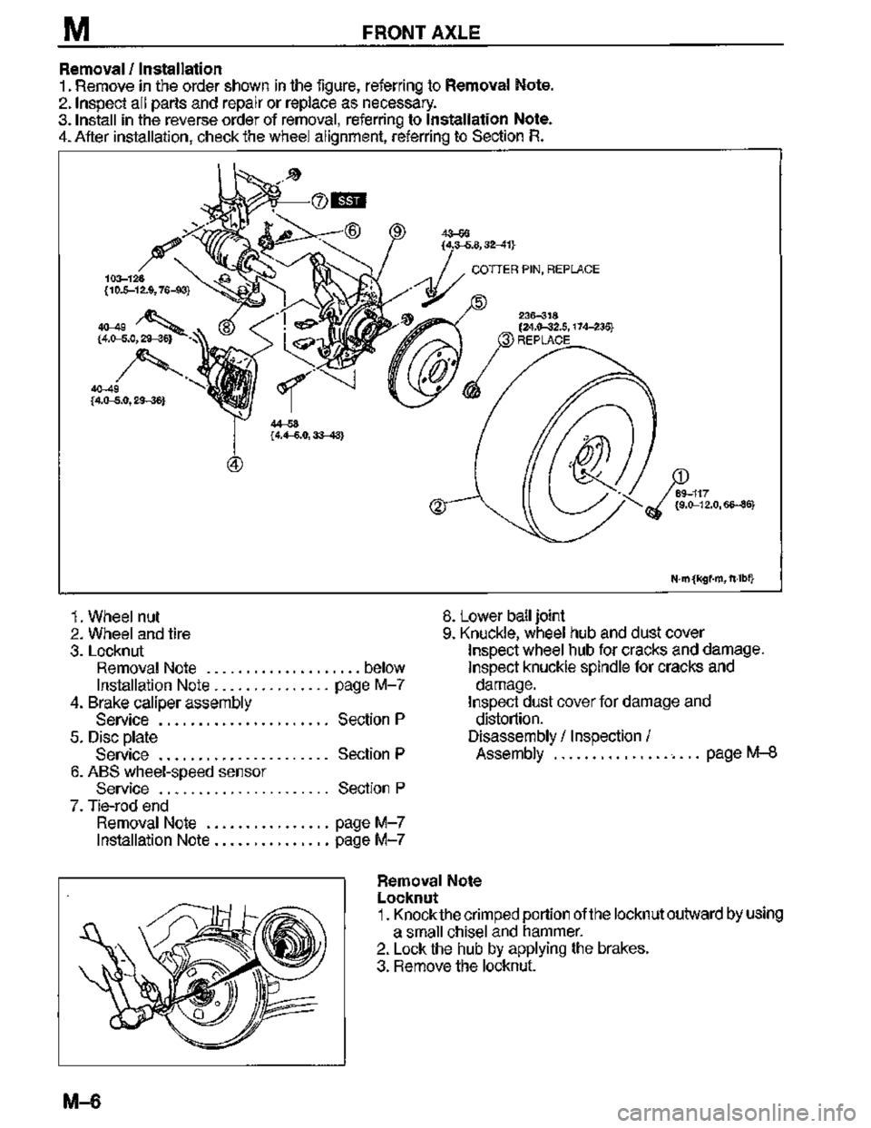 MAZDA MX-3 1995  Workshop Manual 