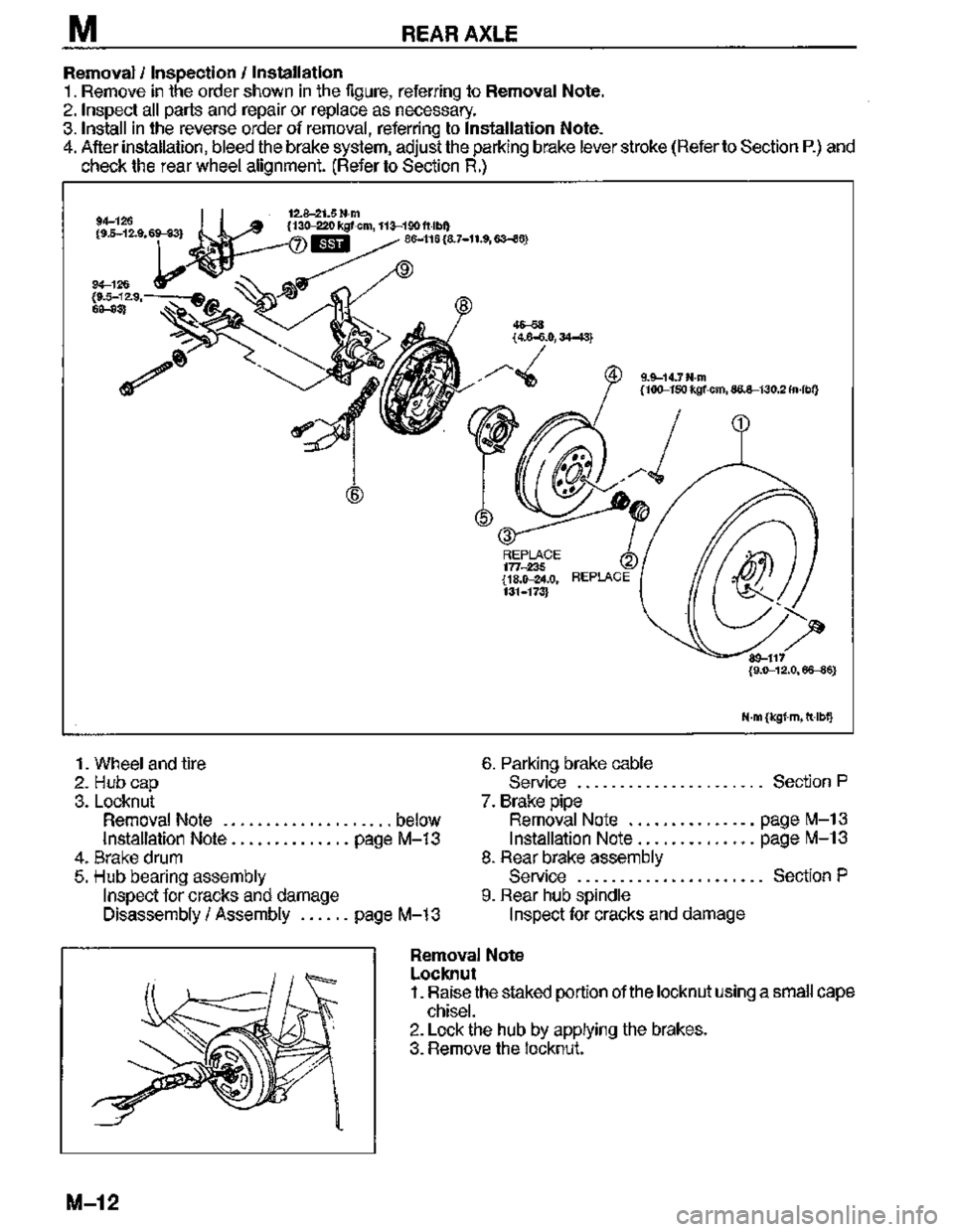 MAZDA MX-3 1995  Workshop Manual 