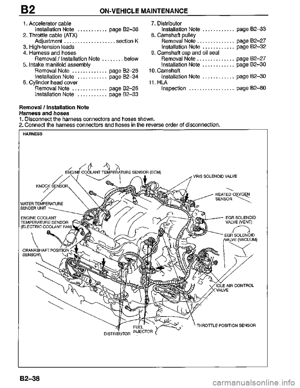 MAZDA MX-3 1995  Workshop Manual 