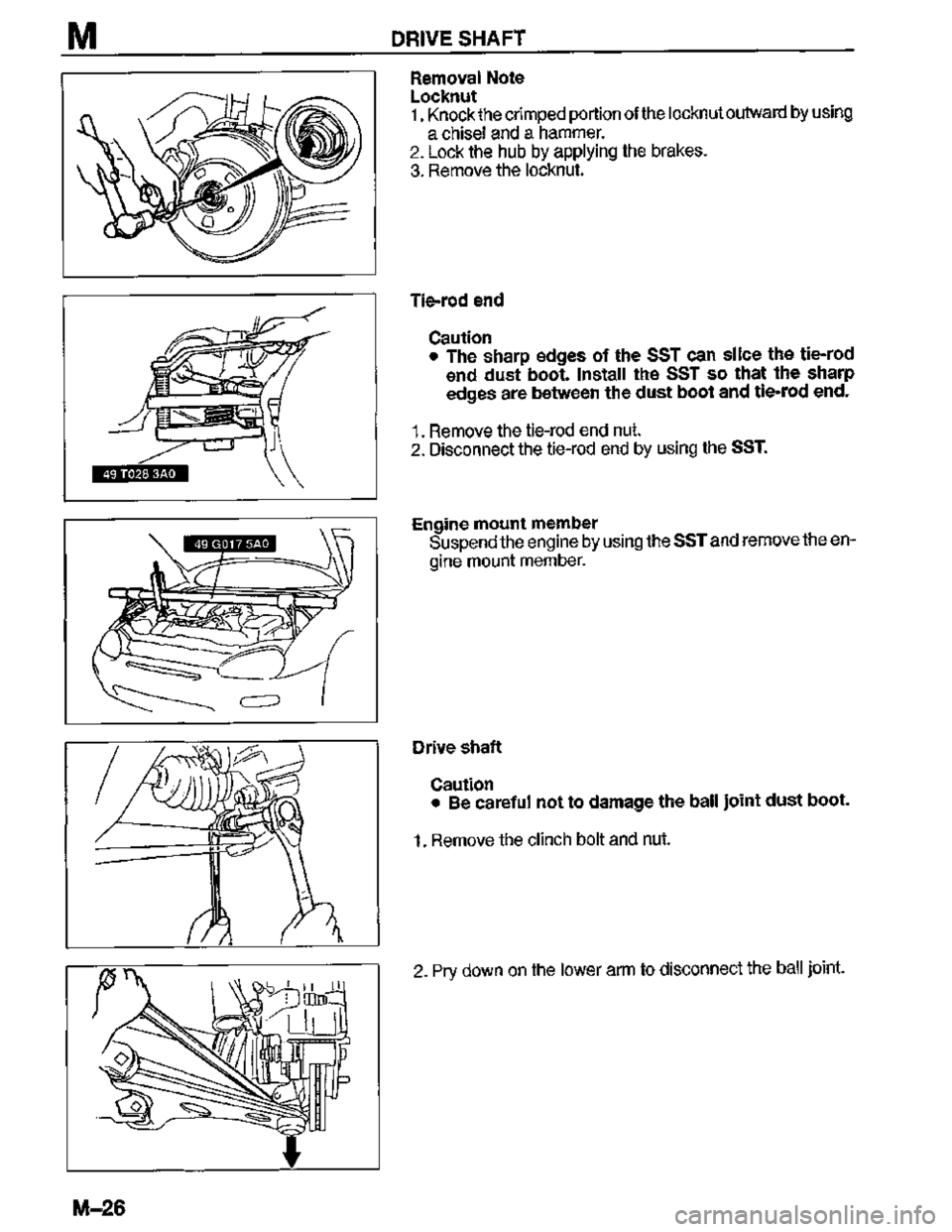 MAZDA MX-3 1995  Workshop Manual 