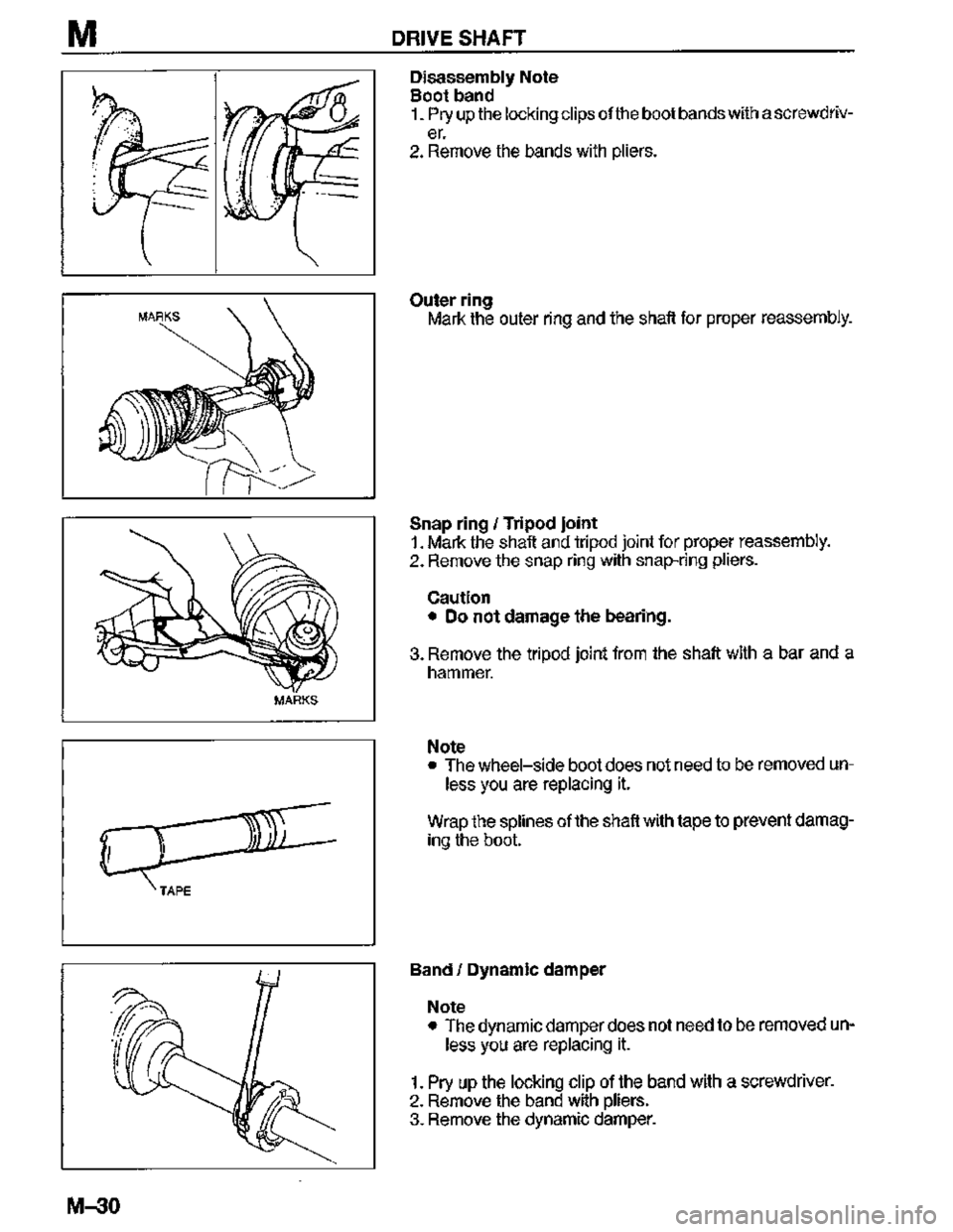 MAZDA MX-3 1995  Workshop Manual 