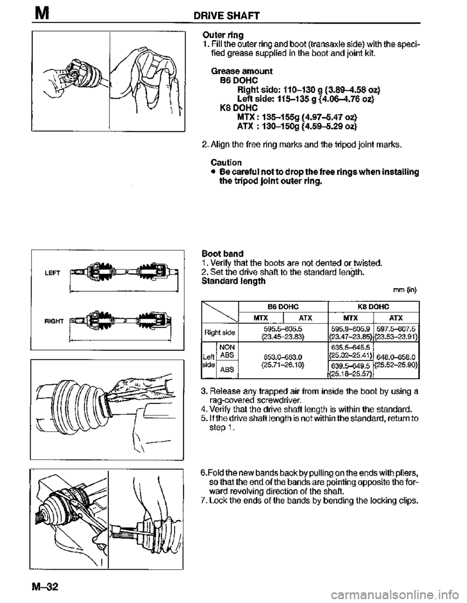 MAZDA MX-3 1995  Workshop Manual 