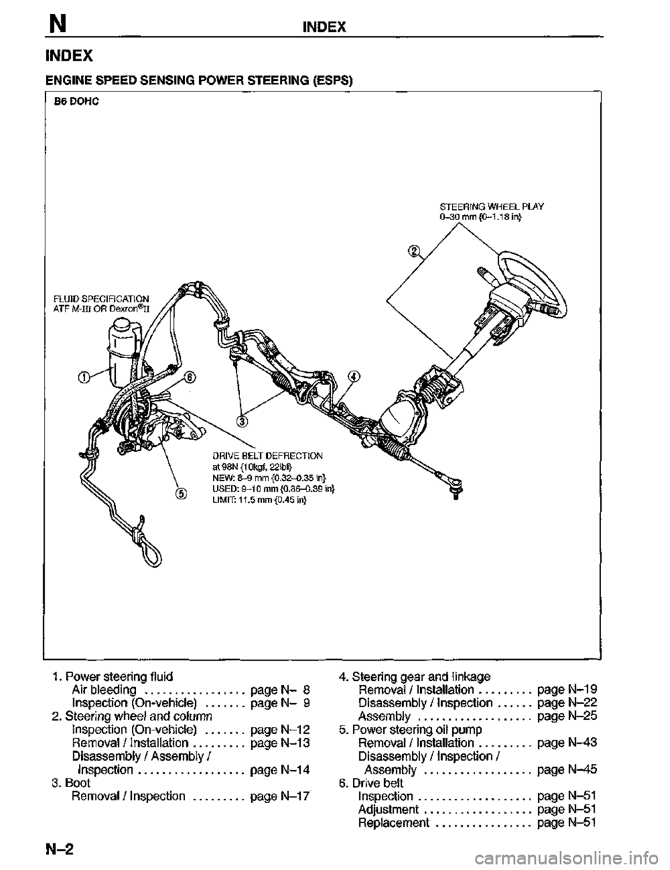MAZDA MX-3 1995  Workshop Manual 