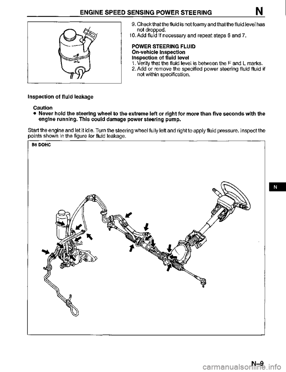 MAZDA MX-3 1995  Workshop Manual 