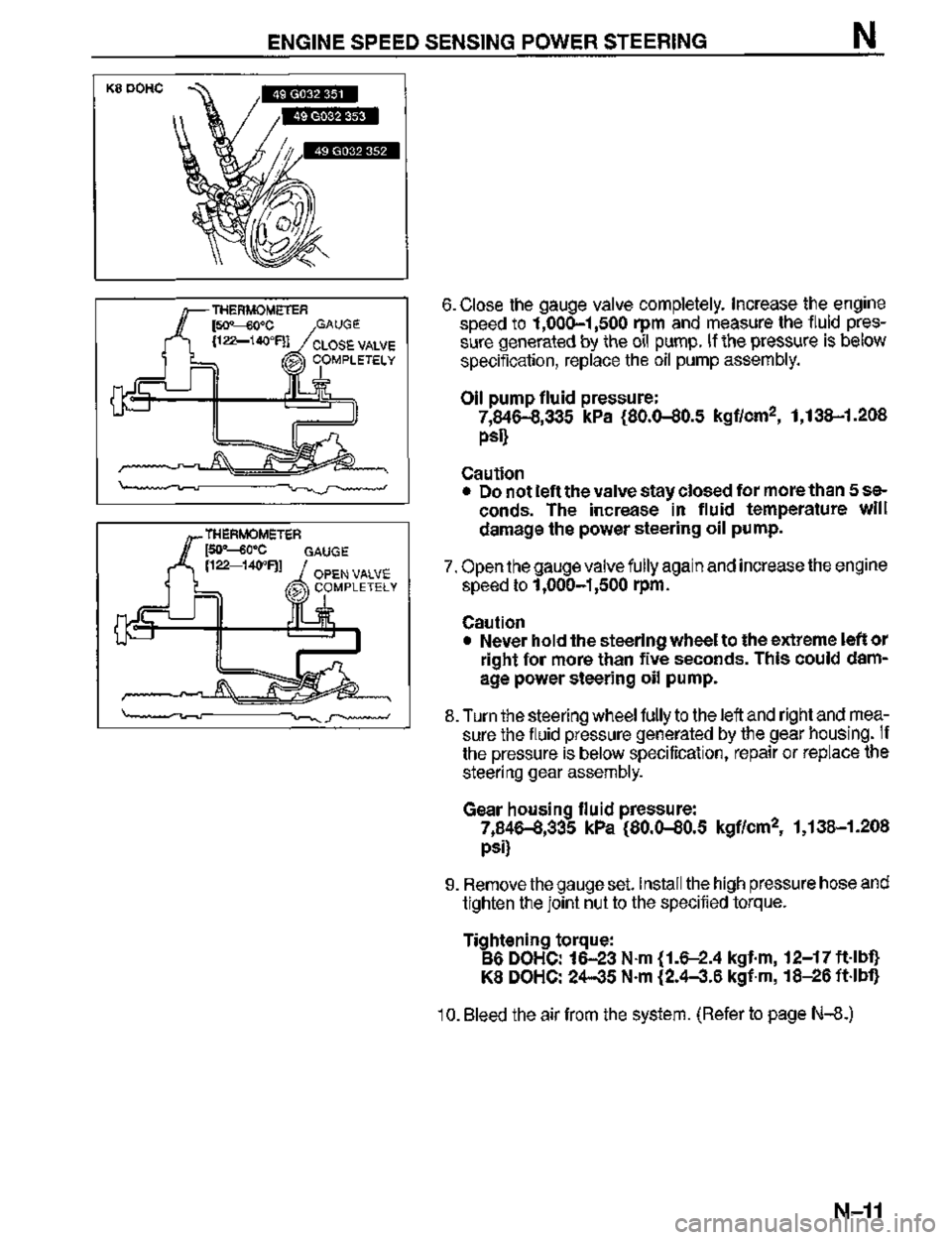 MAZDA MX-3 1995  Workshop Manual 