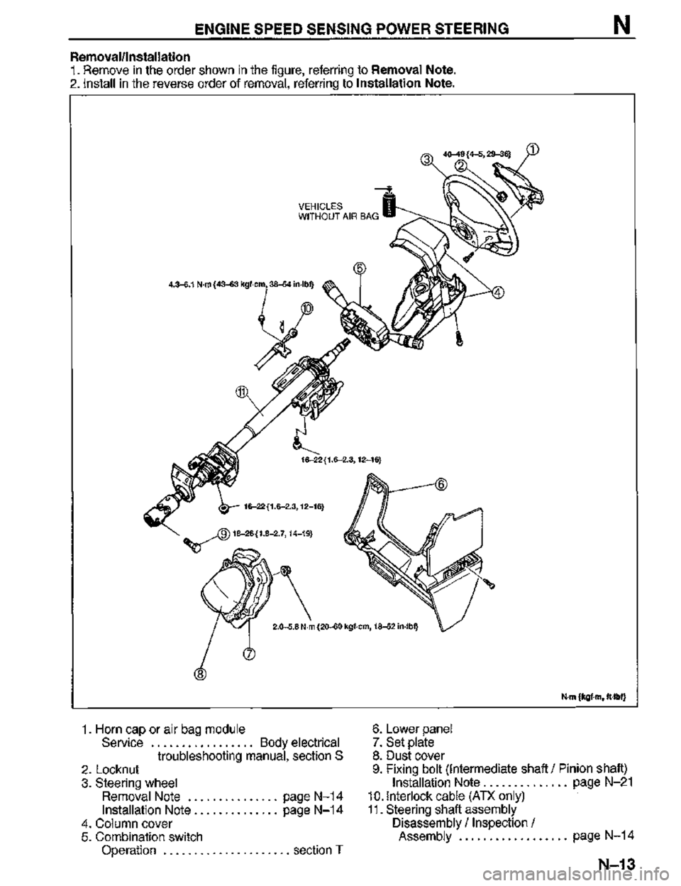 MAZDA MX-3 1995  Workshop Manual 