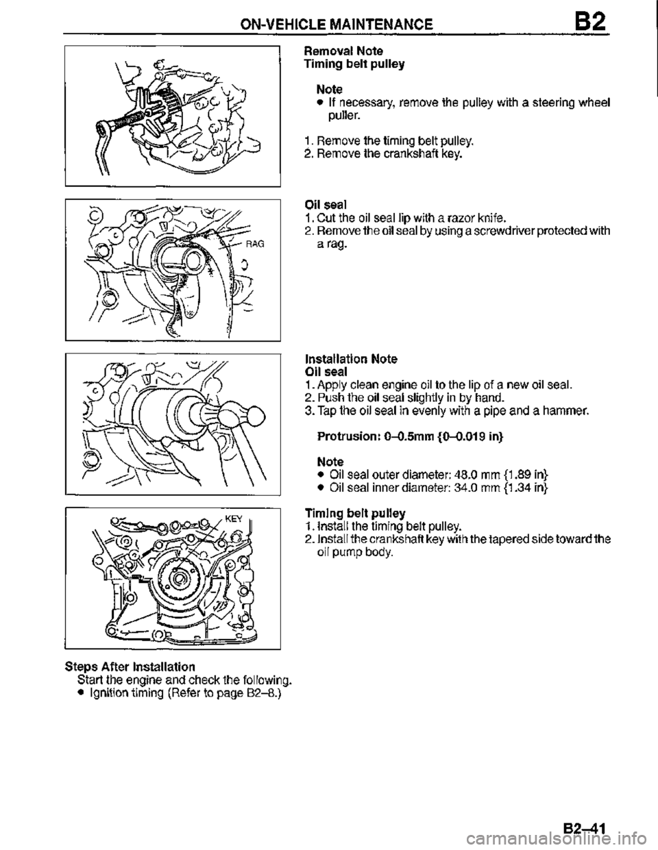 MAZDA MX-3 1995  Workshop Manual 