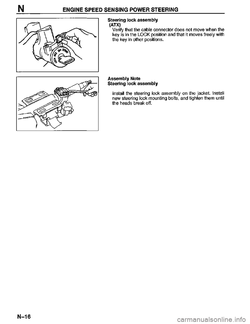 MAZDA MX-3 1995  Workshop Manual 