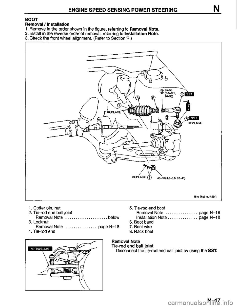 MAZDA MX-3 1995  Workshop Manual 
