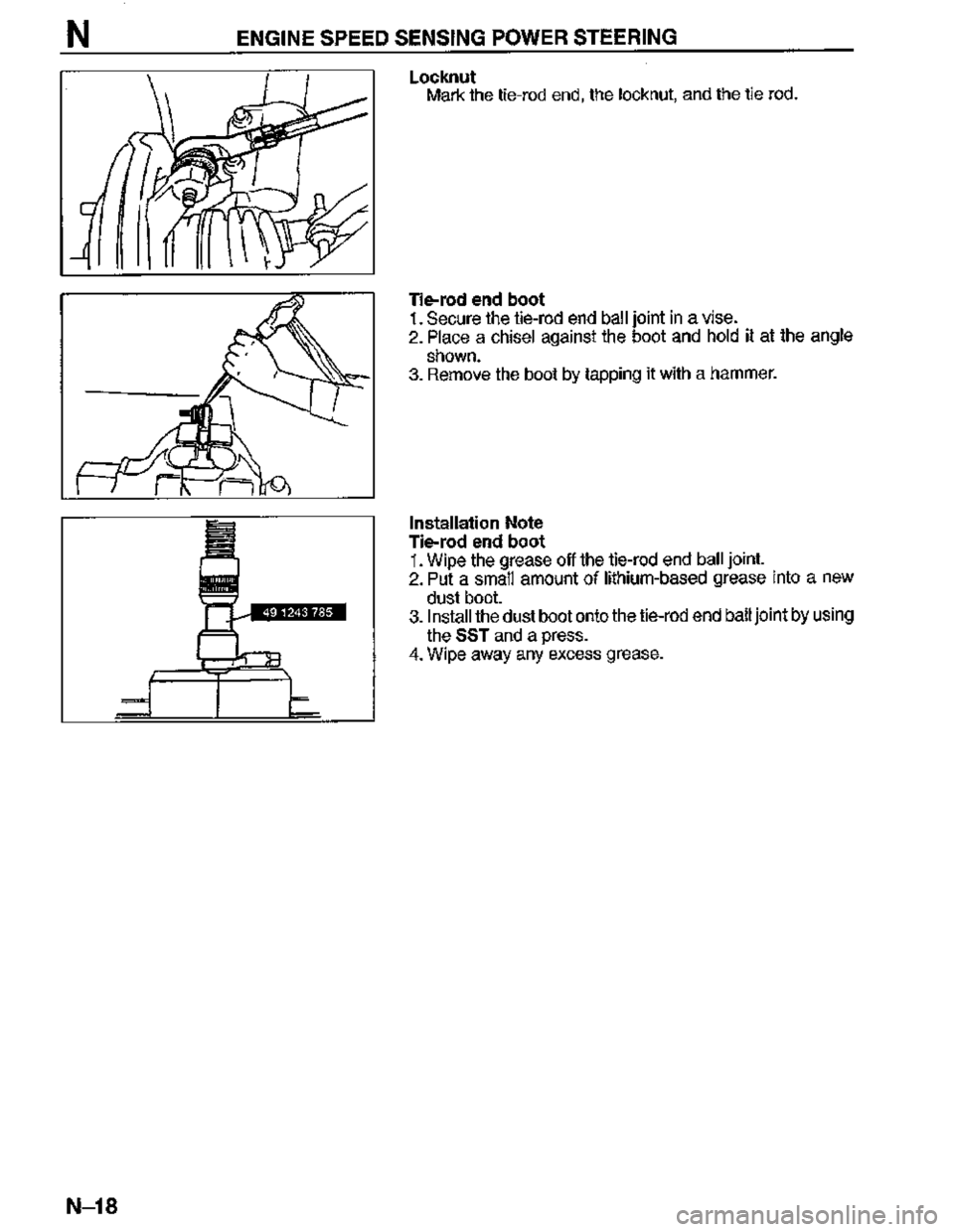 MAZDA MX-3 1995  Workshop Manual 