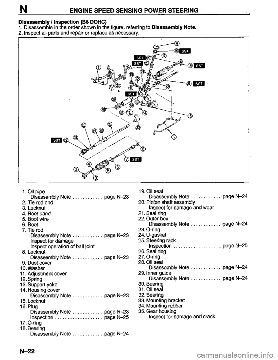 MAZDA MX-3 1995  Workshop Manual 