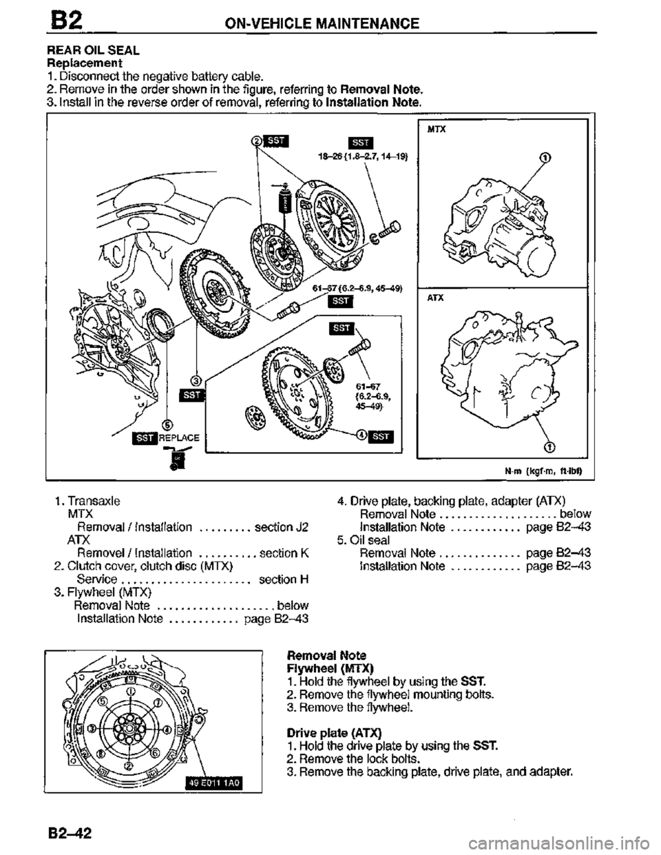 MAZDA MX-3 1995  Workshop Manual 