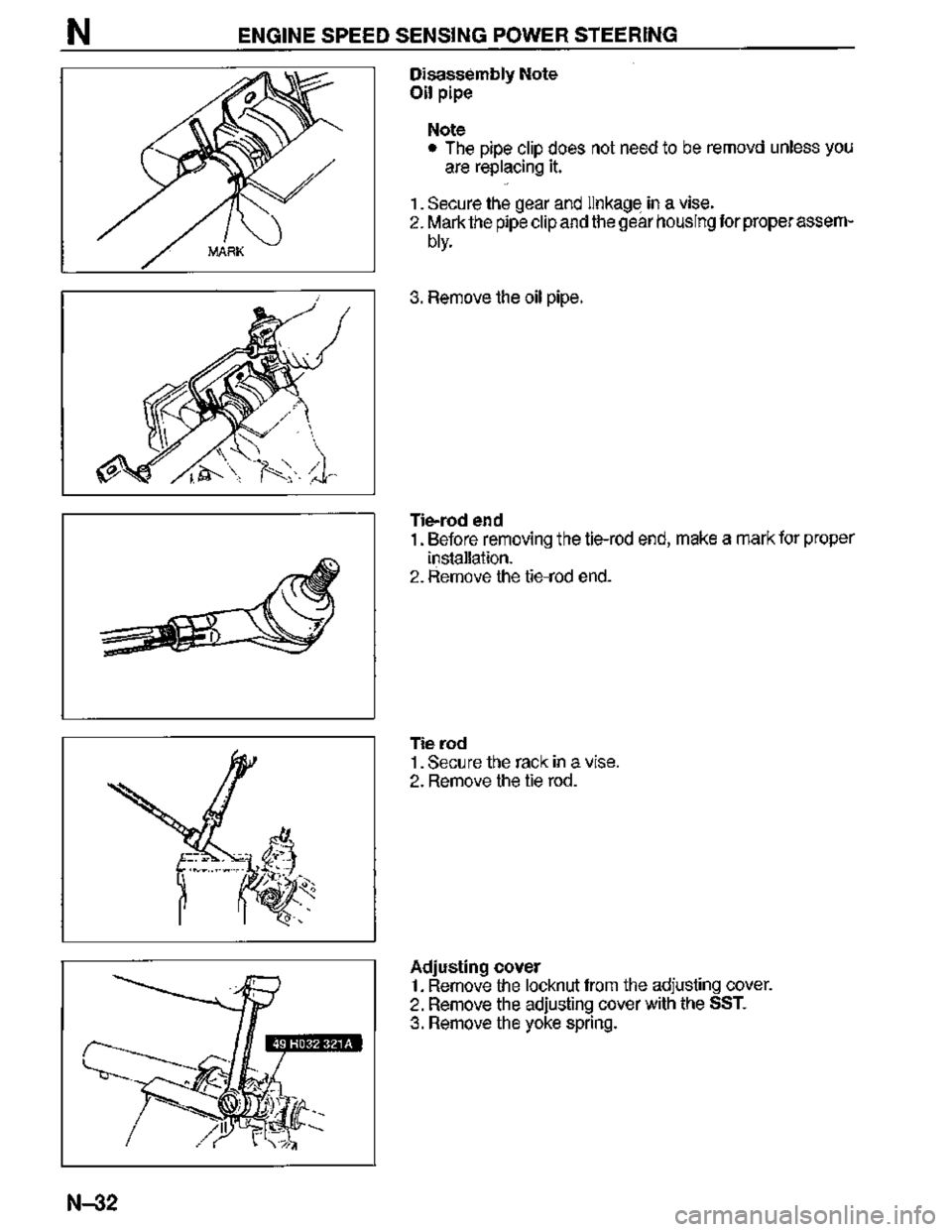 MAZDA MX-3 1995  Workshop Manual 