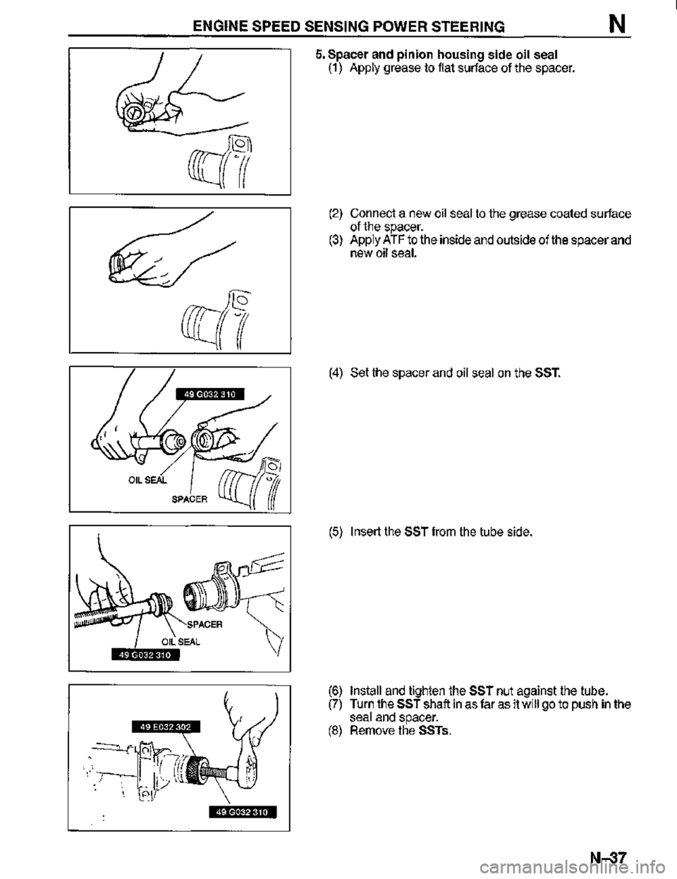 MAZDA MX-3 1995  Workshop Manual 