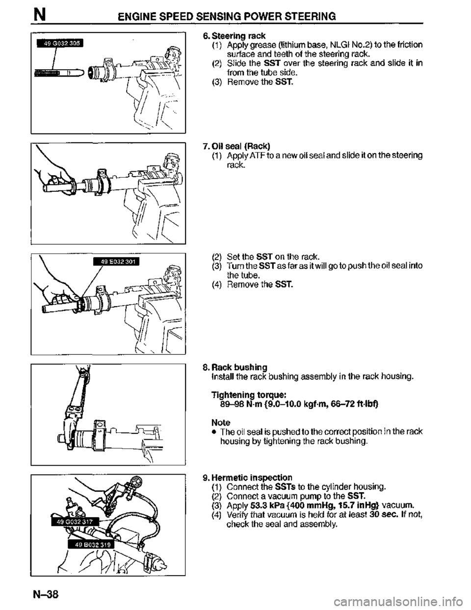 MAZDA MX-3 1995  Workshop Manual 