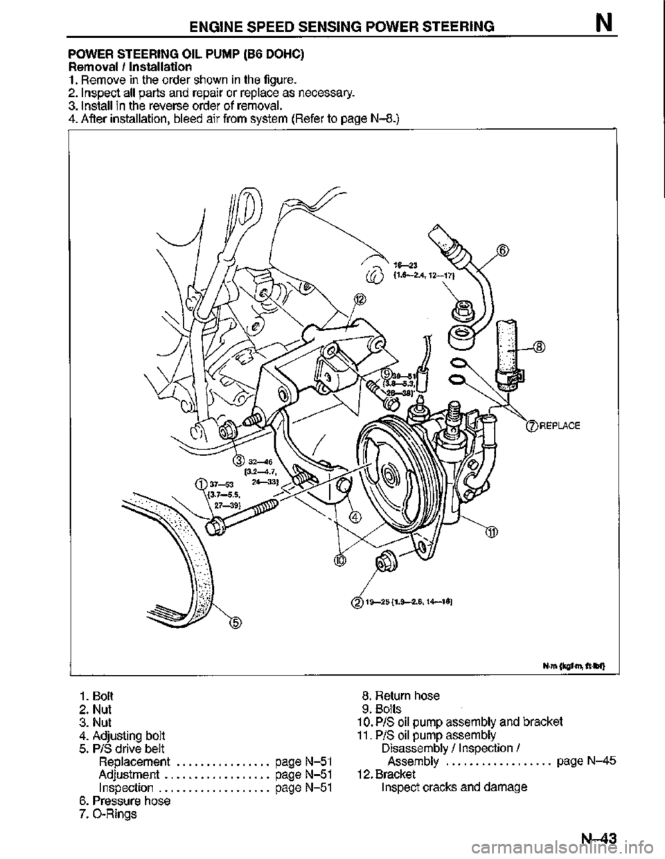 MAZDA MX-3 1995  Workshop Manual 