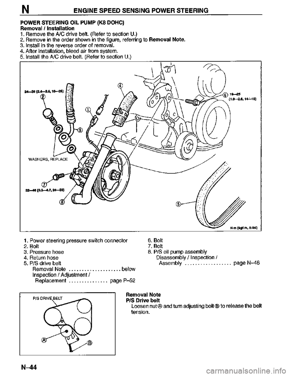 MAZDA MX-3 1995  Workshop Manual 