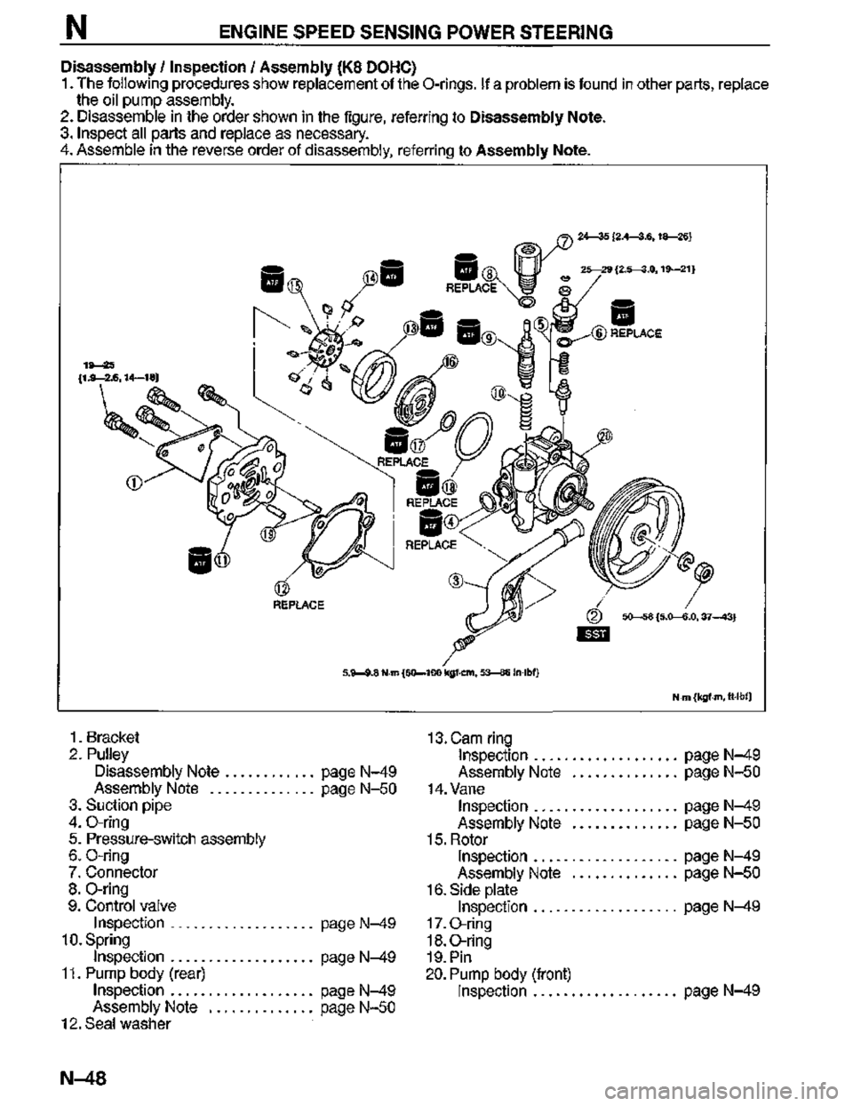 MAZDA MX-3 1995  Workshop Manual 