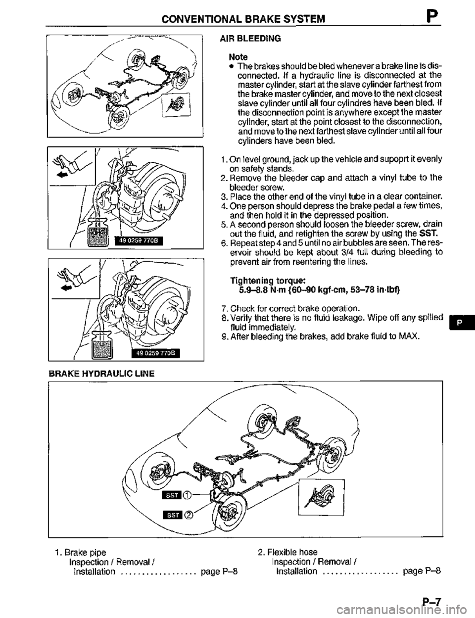 MAZDA MX-3 1995  Workshop Manual 