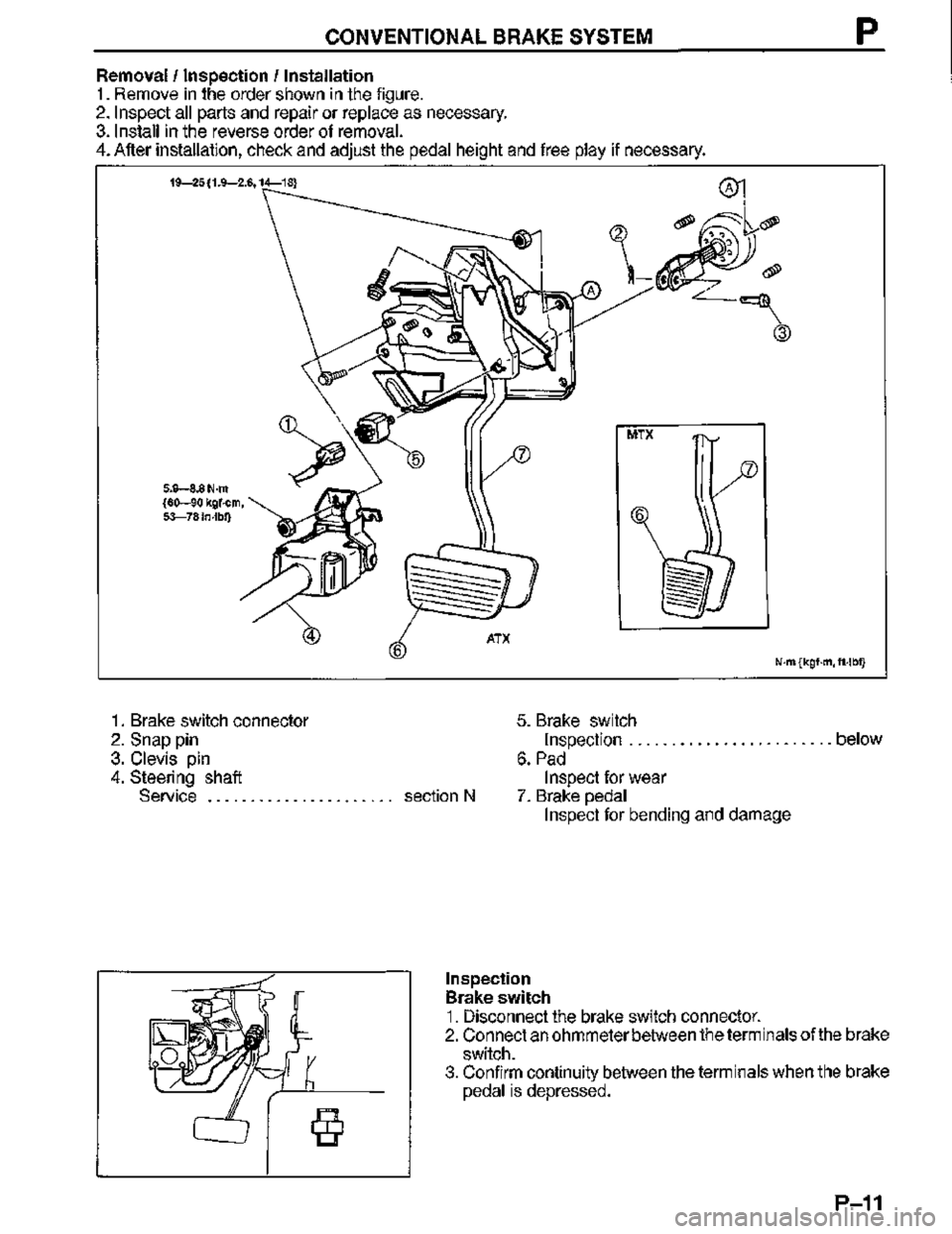 MAZDA MX-3 1995  Workshop Manual 