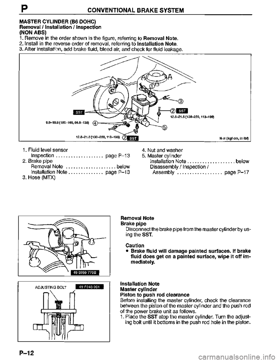 MAZDA MX-3 1995  Workshop Manual 