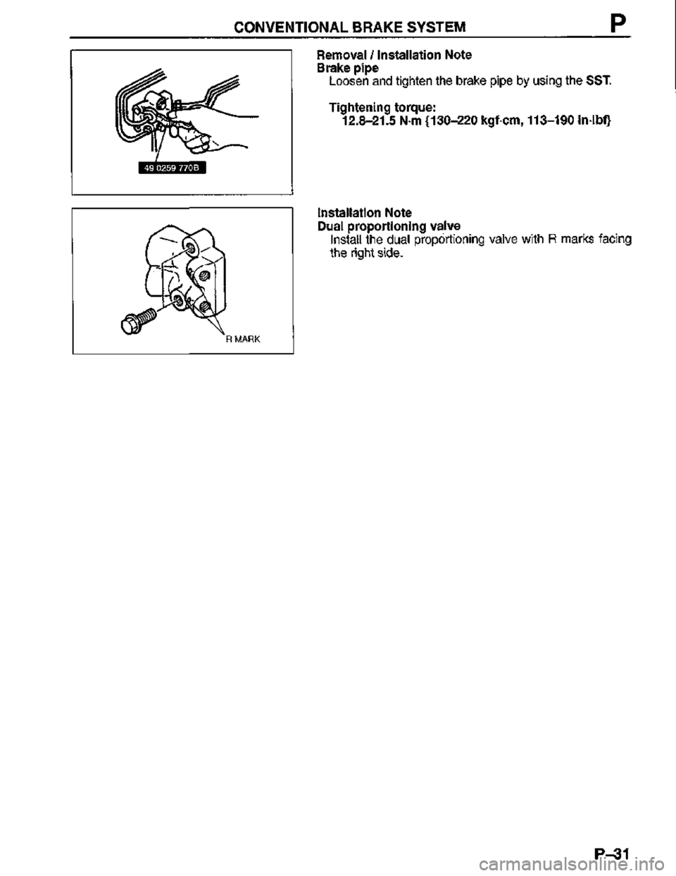 MAZDA MX-3 1995  Workshop Manual 