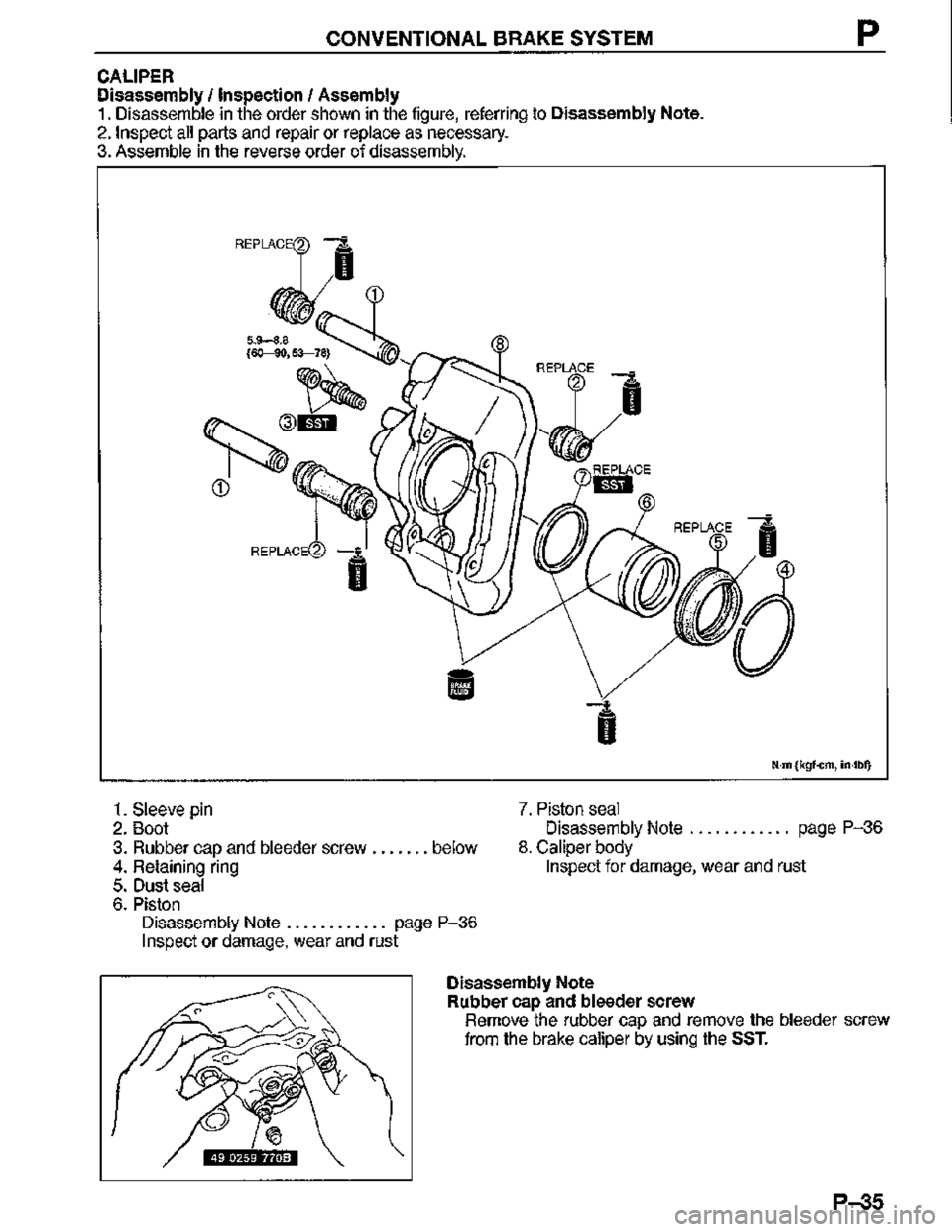 MAZDA MX-3 1995  Workshop Manual 