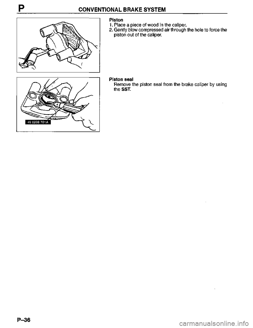 MAZDA MX-3 1995  Workshop Manual 