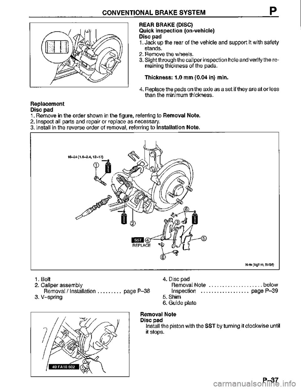 MAZDA MX-3 1995  Workshop Manual 